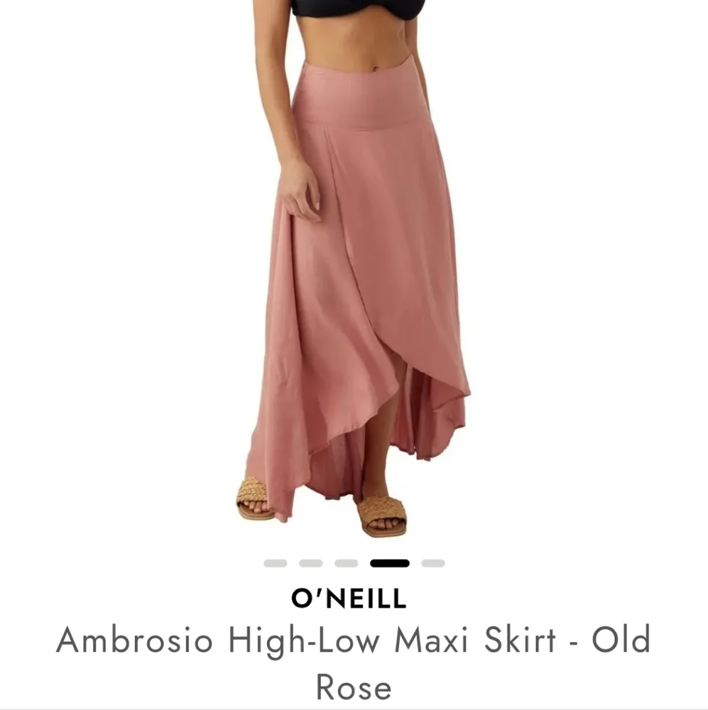 O'Neil Ambrosio Pink High-Low Maxi Skirt High Waist Size Large Lightwaist - Picture 2 of 14